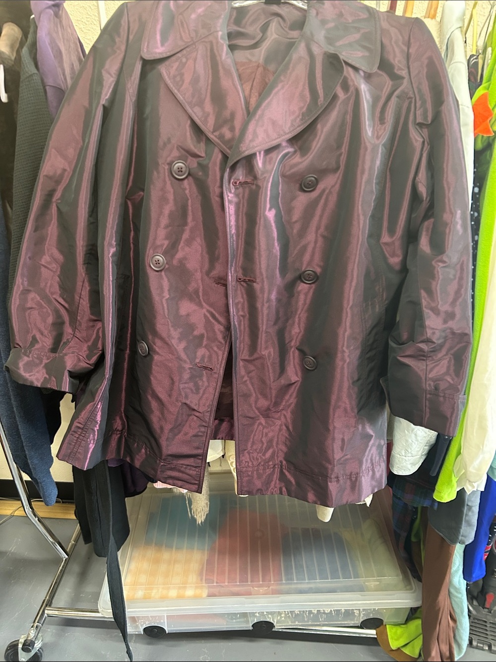 Ellen Tracy Aubergine PeaCoat
